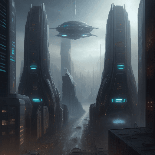 AI generated: make a sci-fi apocaliptic city