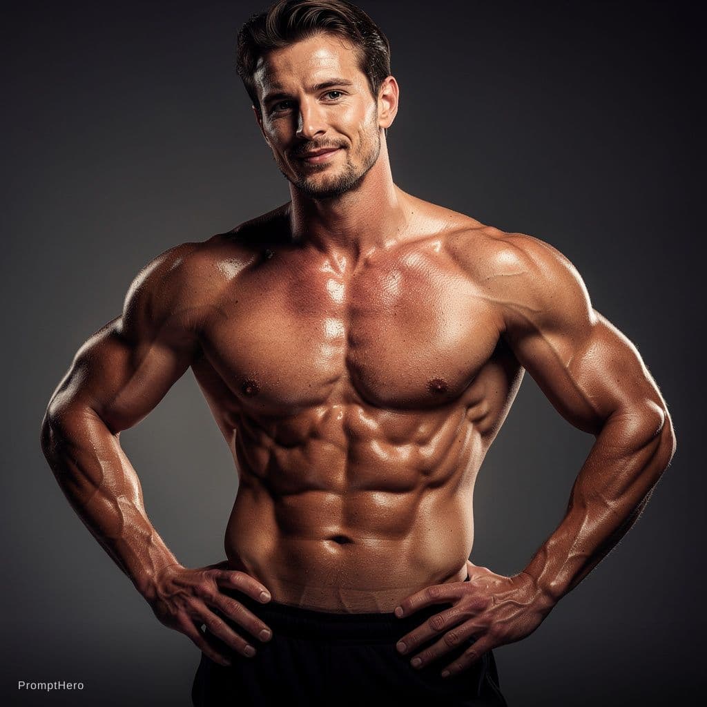 AI generated: six pack abs sexy

