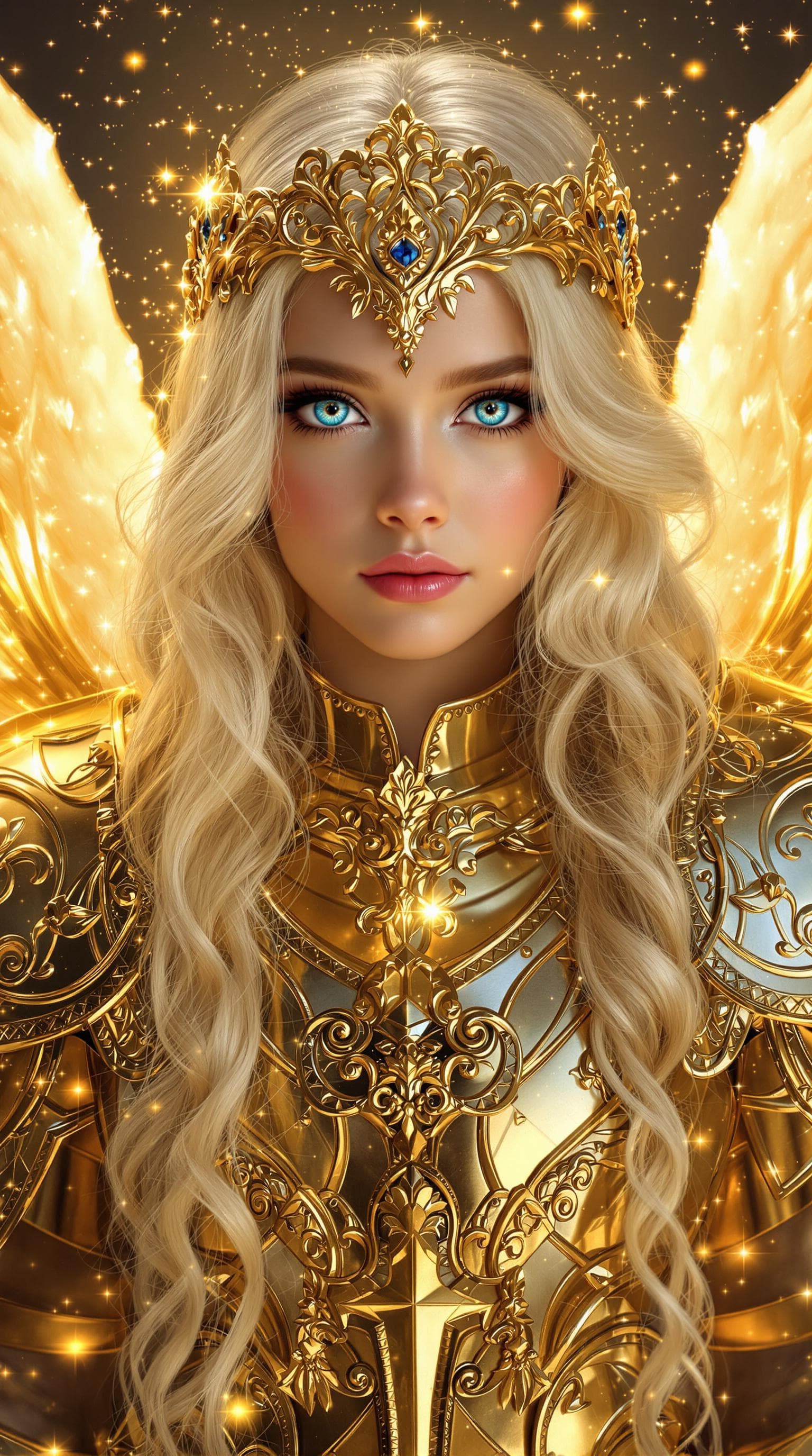 AI generated: a professional photo of a exceptionally of the most beautiful girl (age 13) in the world with platin...