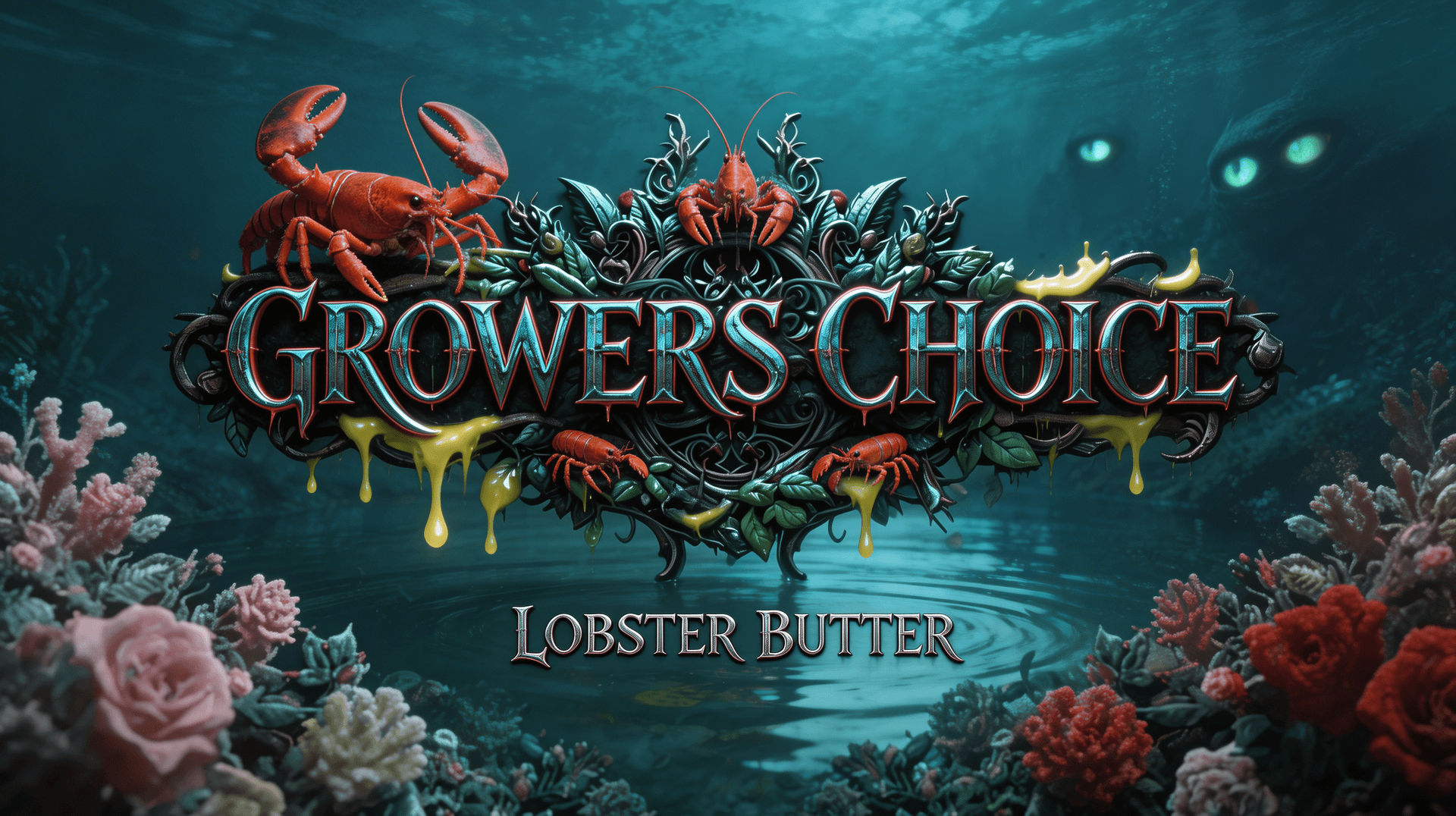 AI generated: Creat a Image in the same direction like the uploaded Picture, but use a Text with "Growers Choice "...