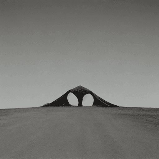 AI generated: Nazgul over sleeping town by Chema Madoz