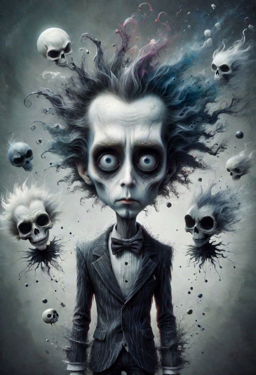 AI generated: DEassiduous, style of Tim Burton ral-dissolve