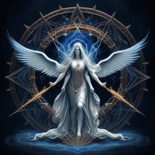 AI generated: Symbolic image inspired by the Book of Revelation, depict a scene that captures the essence of the p...