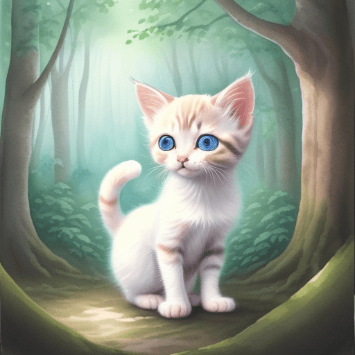 AI generated: Once upon a time, there was a cute kitten named Mimi. She has soft white fur and bright blue eyes. M...