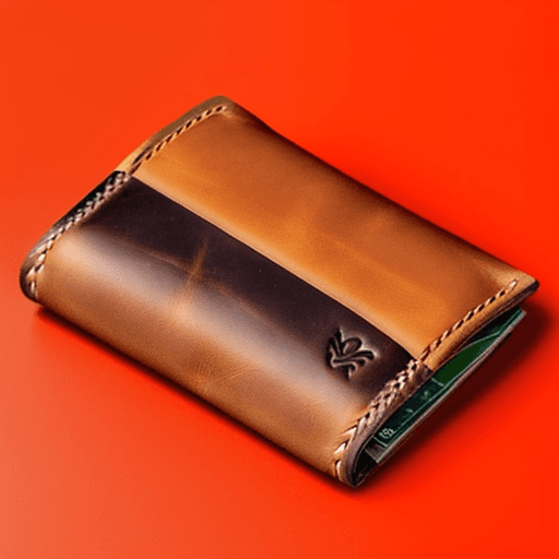 AI generated: an open leather wallet showing no bank notes