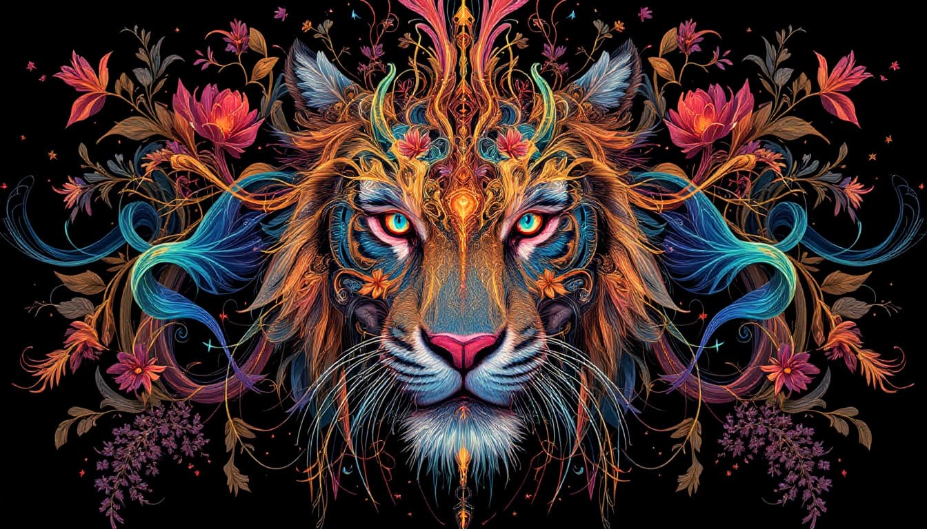 AI generated: Image is a digital artwork featuring "Steampunk Spectralis Mechina", beauty of symmetry, duality, in...