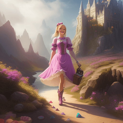 AI generated: a fantasy world made only of sweets,cakes,chocolates,candies,lollies,very detailed,photorealistic,dy...