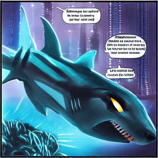 AI generated: Cyber shark