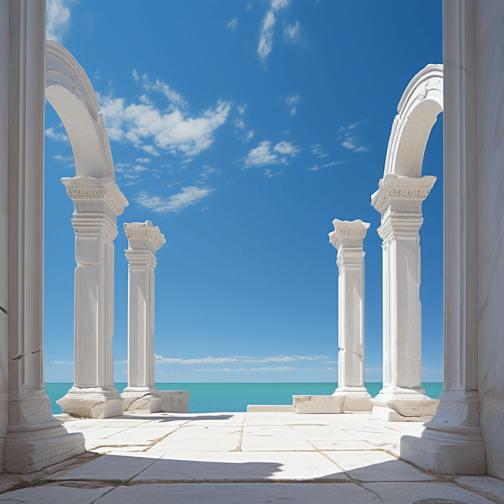 AI generated: ocean, dreamy, invoking property, indescribable mystery, clear sky --no ugly, deformed, noisy, blurr...
