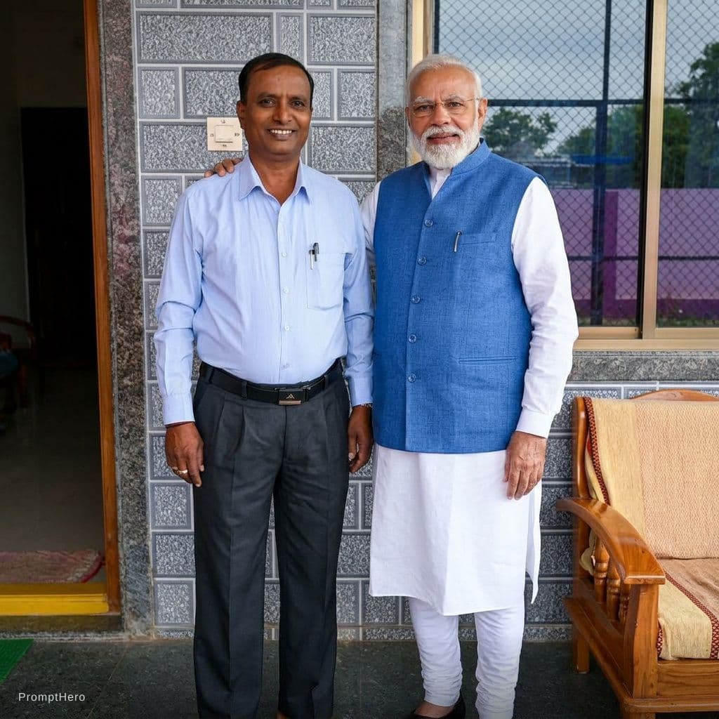 AI generated: And Modi ji in side
