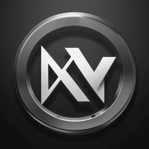 AI generated: high tech design, logo with name "NV", HDR, 4k, high resolution