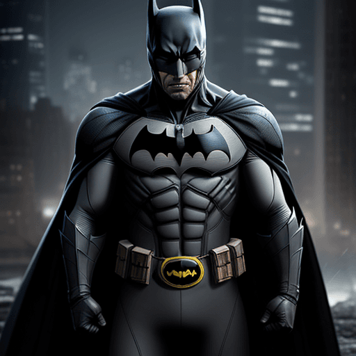 AI generated:  Batman iron costumes , 4 k ulra hd