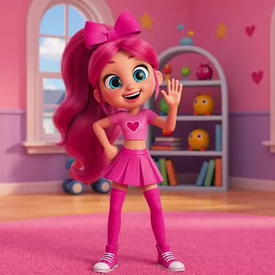 AI generated video: piny girl