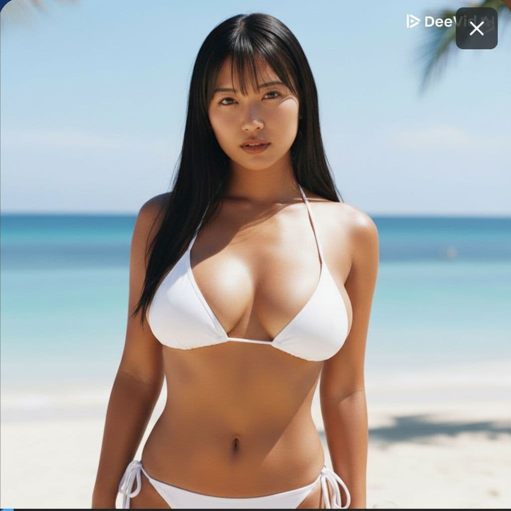 AI generated: 髪の毛を黒髪ロングにして