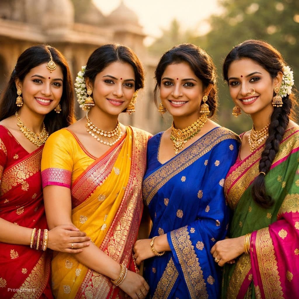 AI generated: Indian women
