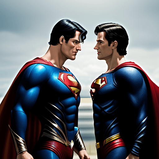 AI generated: Superman versus Homelander