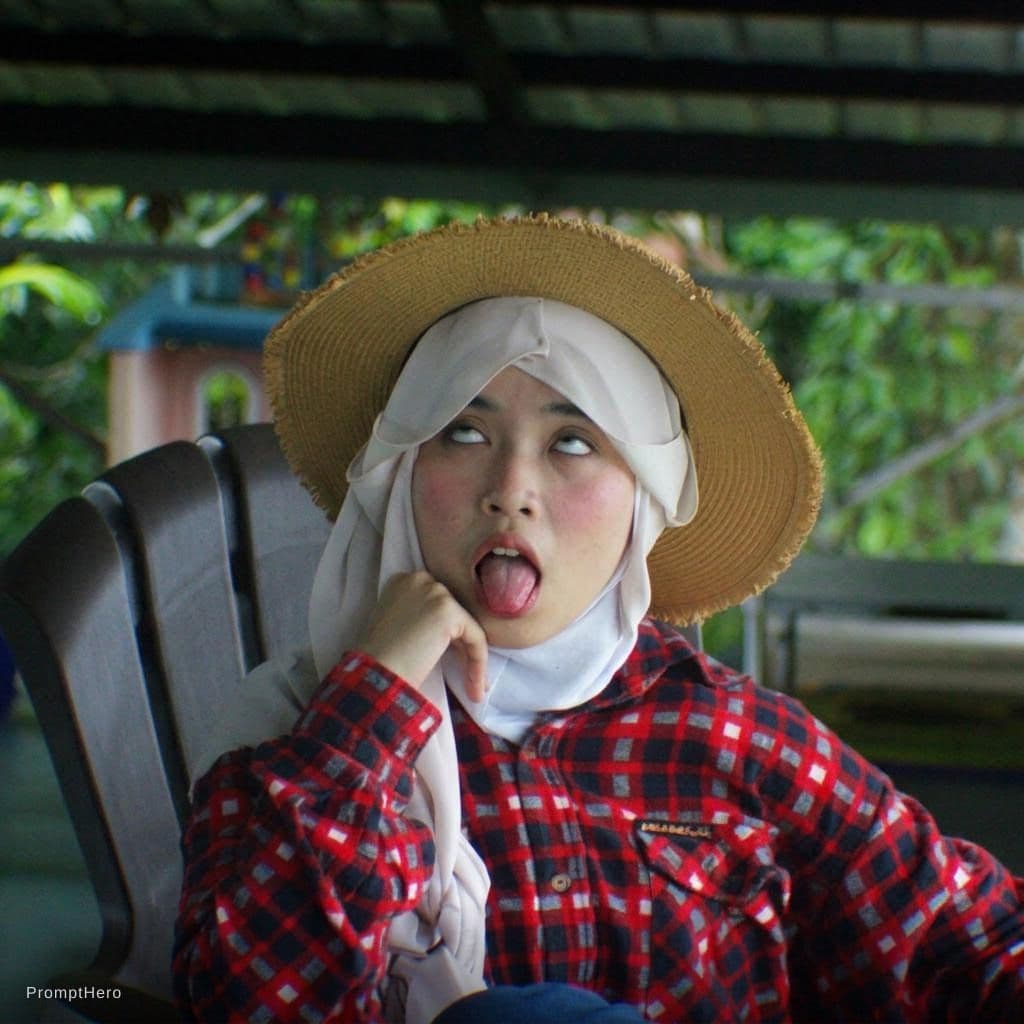 AI generated: change her expresion into ahegao