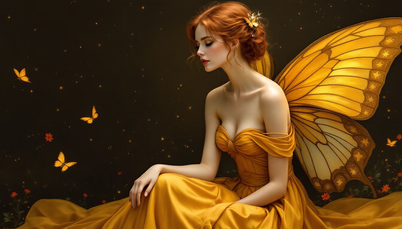 AI generated: Beautiful woman, with a light complexion and auburn hair, sits contemplatively.  Detailed, realistic...