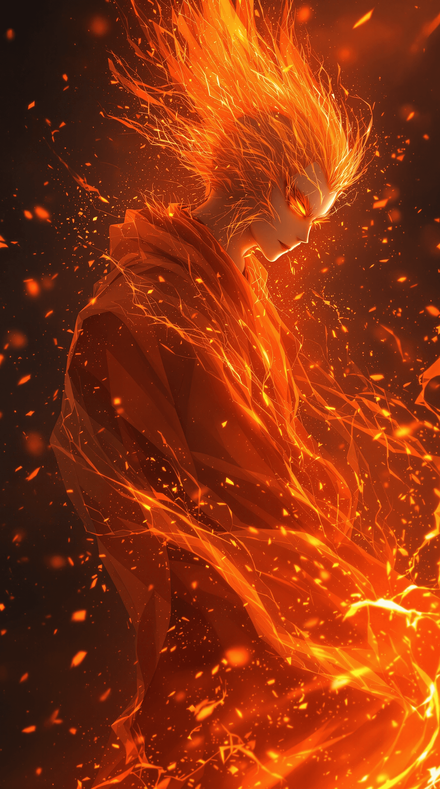 AI generated: avatar aang, the last airbender, in the style of furaffinity, orange robes, red, #vfxfriday, massurr...
