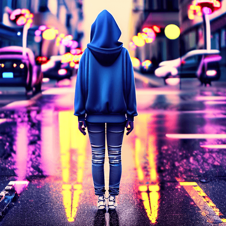 AI generated: (masterpiece, professional work, award winning) beautiful girl alone looking back, solo, incredibly ...