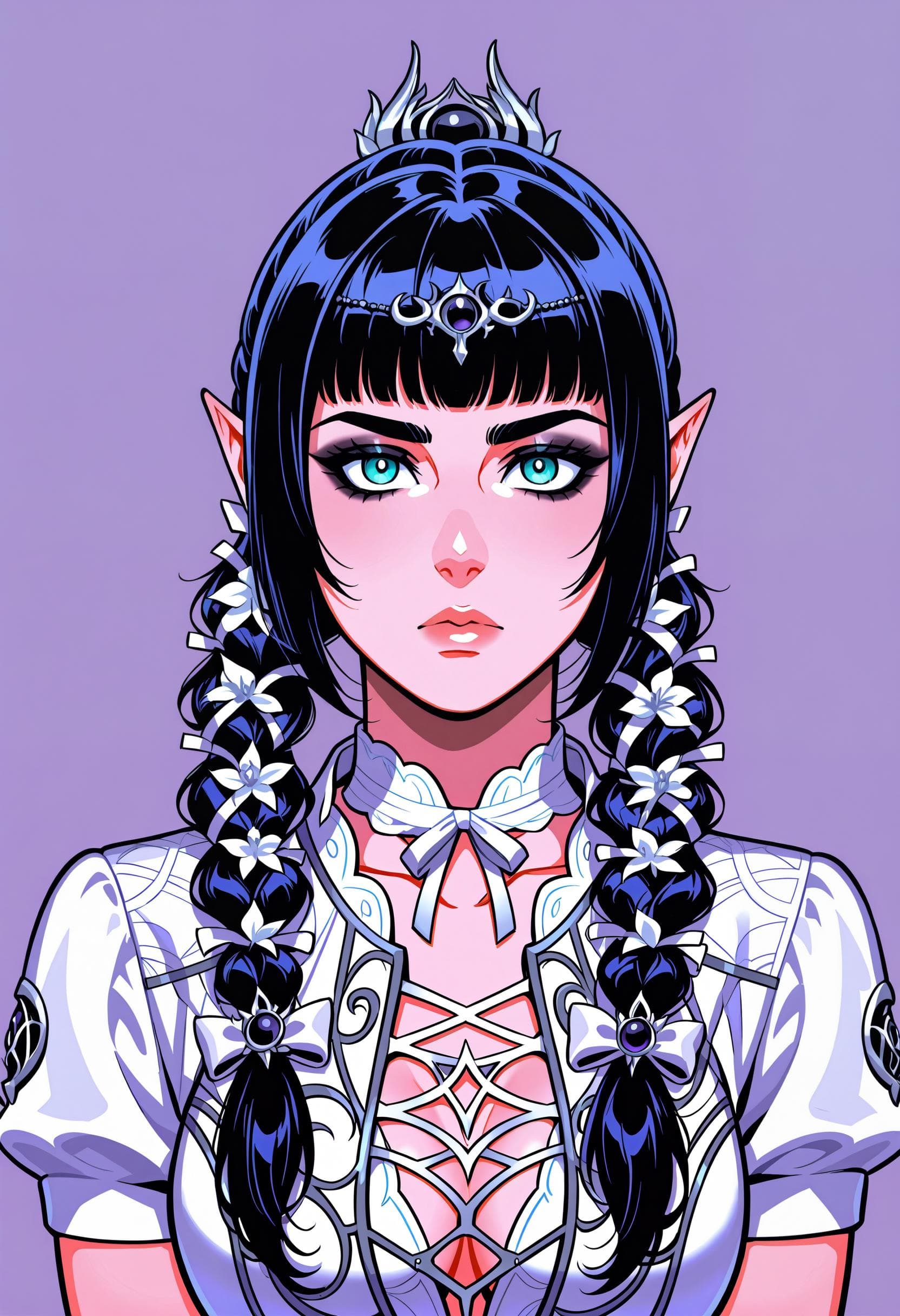 Fancy Braided Twintails - Image 3