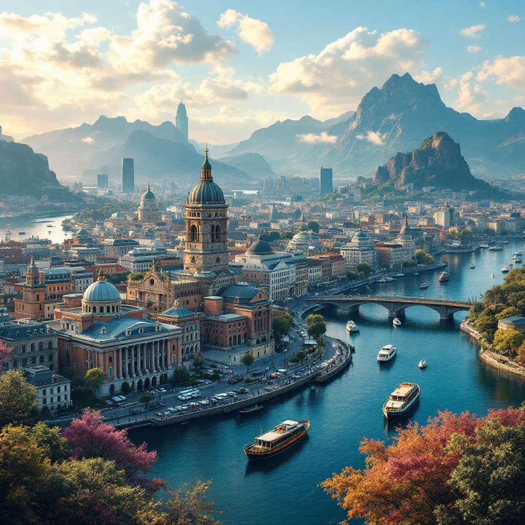 AI generated: Make a image for a traveling site comparing two cities and why to prefaer the second 
