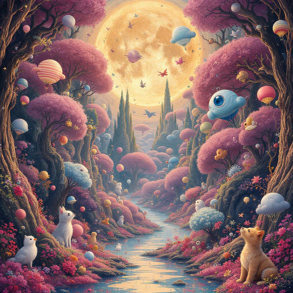 AI generated: Bittersweet Symphony, surreal whimsy