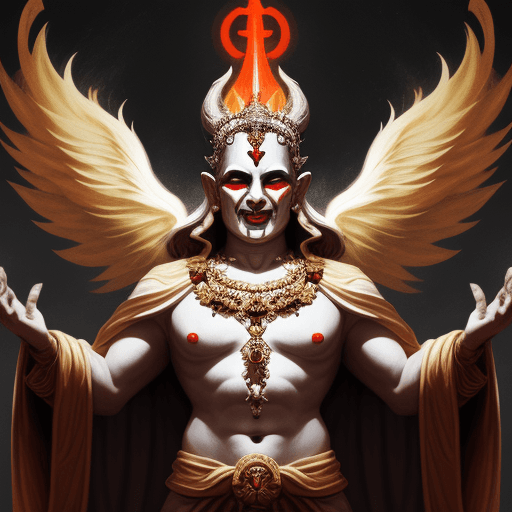 AI generated: A divine evil deity
