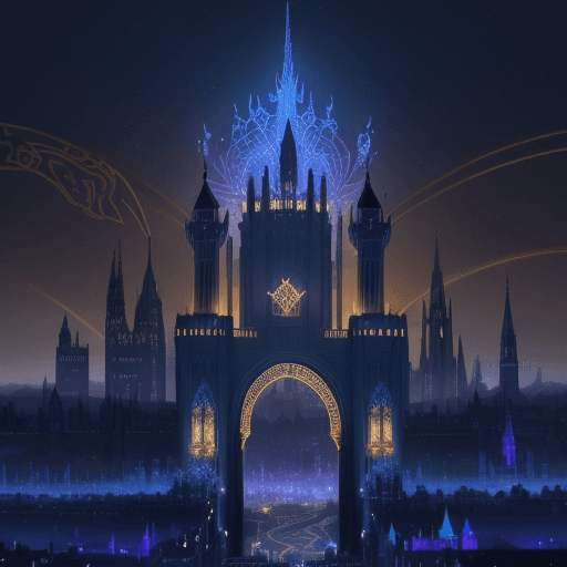 AI generated: Create an illustration of the capital city of the Eldenrealm, a majestic and magical metropolis that...