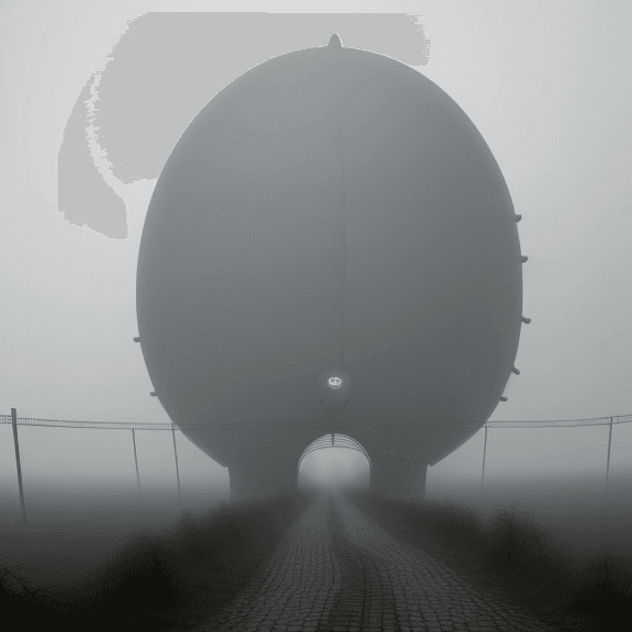 AI generated: düster, lächelnder nebel, horror, unheimlich, 8k