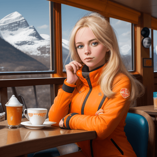 AI generated: mdjrny-v4 style (a beautiful Dutch blonde girl : 1.3), ((girl in a 70’s)), eye level, no glasses on,...
