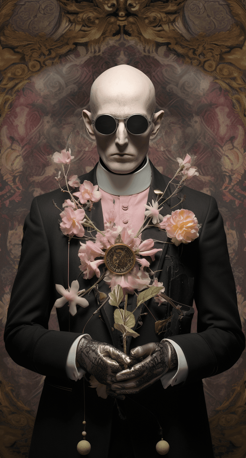 AI generated: sandro c ii by marcos velliottas reissued by cgb, in the style of surrealist collages, reimagined re...