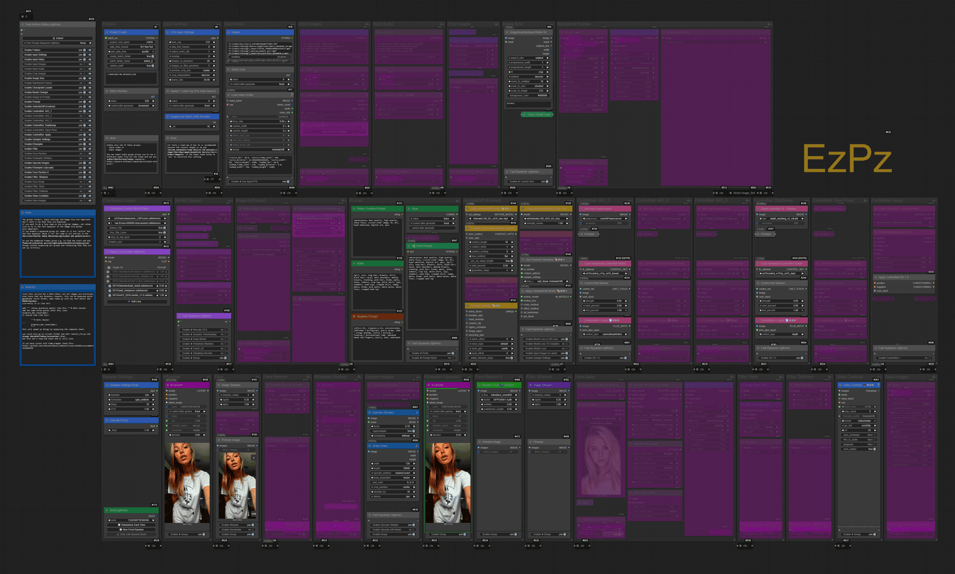 vGEN with AnimateDiff (Easy Peasy SD1/XL)
