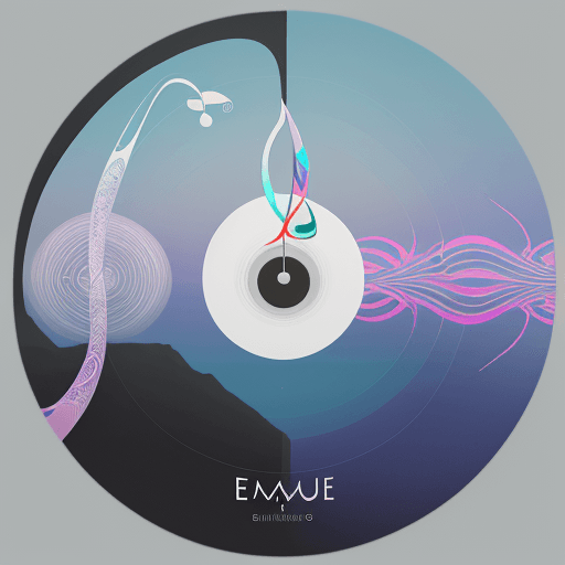 AI generated: Surrealism Simplicity, ONE CIRCLE, chilled philosophy,  SAZ in background,  MUSIC ALBUM "EDM" ARTWOR...