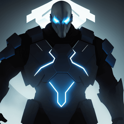 AI generated: Create an image featuring the character Ghost from Modern Warfare 2 in an imposing and larger-than-l...