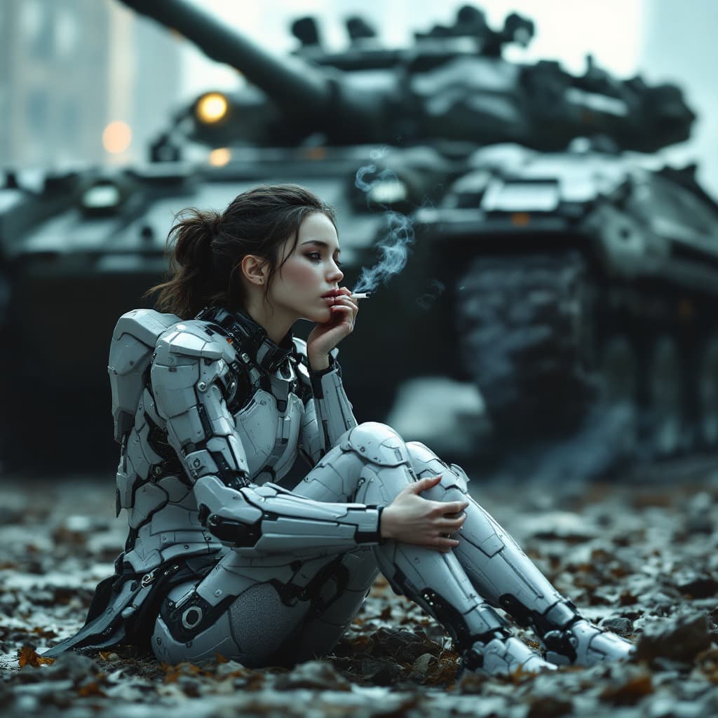 AI generated: Full body view a, cinematic, hyper realistic, photorealistic, full body shot, 3/4 view, young beauti...