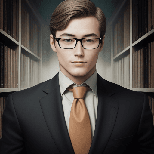 AI generated: intelligent man
