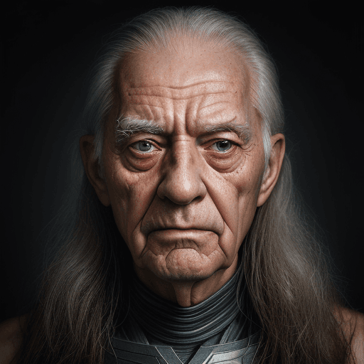 AI generated: amazing portrait Elderly superhero man, ultra realistic, zeiss portrait, leica portrait, photograph ...