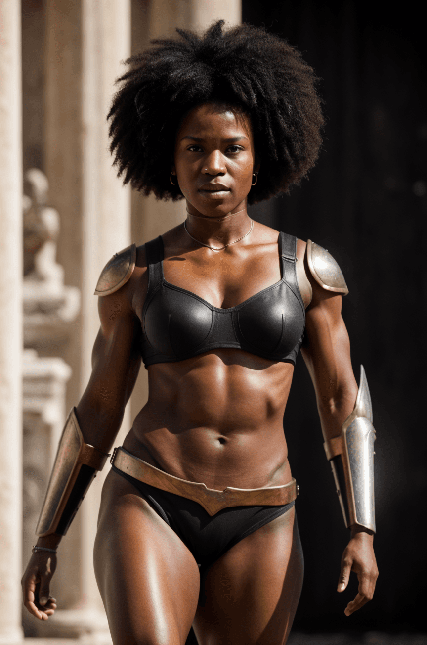 AI generated: Afro Warrior 