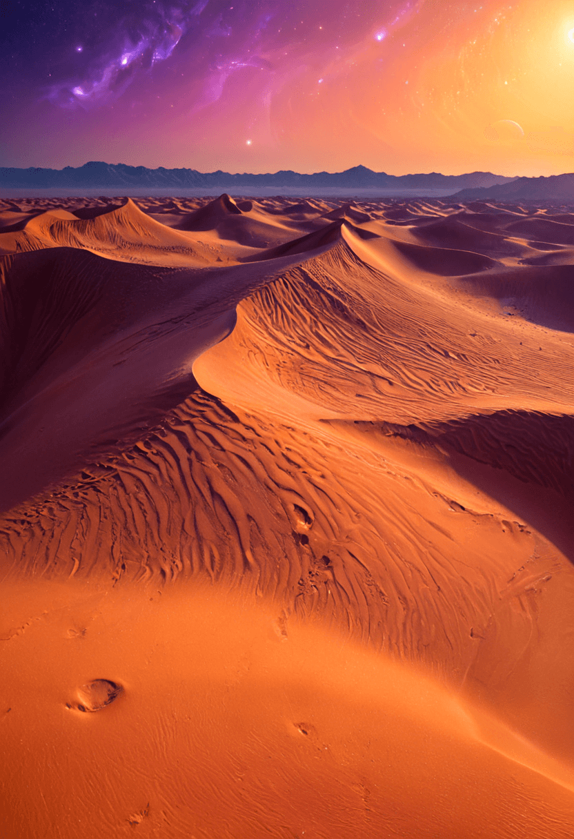 AI generated: Alien-themed <lora:xl_more_art-full_v1:1>,<lora:DreamARTSDXL:1>,A vast alien desert of jagged,crysta...