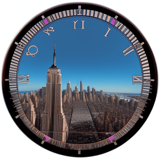 AI generated: logo para Instagram de new york y el tiempo en esta ciudad

