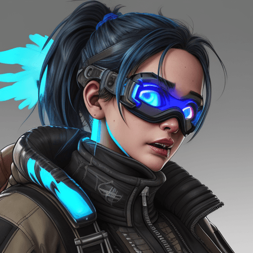 AI generated: Rampart female character from Apex legends,(ultra-detailed:1.6), extremely detailed face, masterpiec...