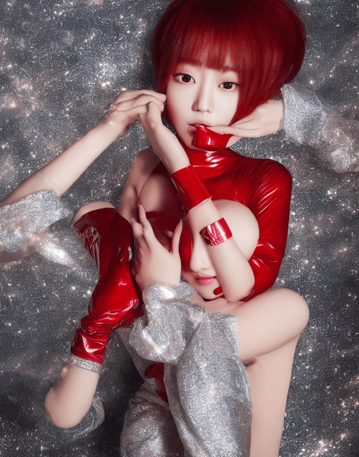 AI generated: Photo of a ultra realistic face, High resolution photography, 1 Korean girl idol, full body, Photo o...