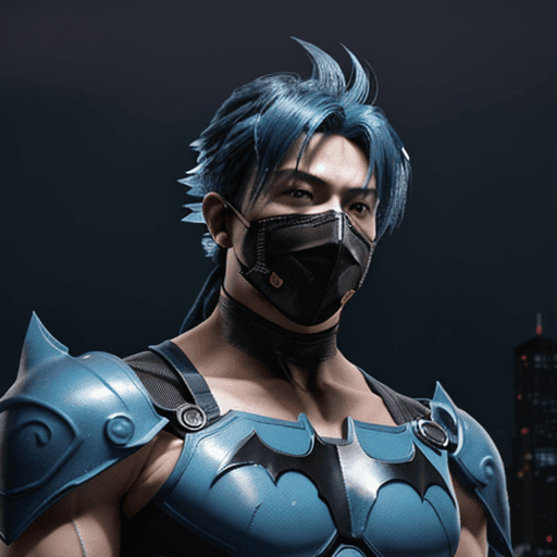 AI generated: 


 Anime style, 1 male, solo, Glowing aura, transformed into a super Saiyan, royal blue hair super ...