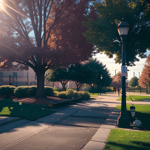 AI generated: neighborhood parks 8k