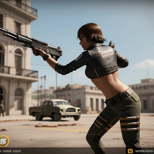 AI generated: Escuadra de personajes de free fire cubanos con armas evolutivas y sking de pases de elite