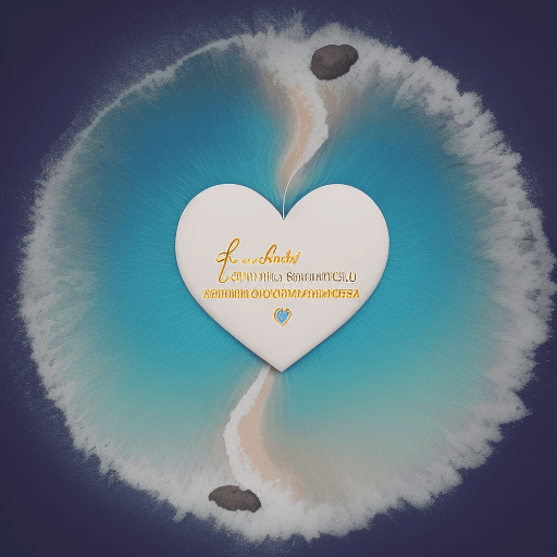 AI generated: uma capa de single que imediatamente transmite uma sensação de calma, amor e proteção. O fundo é um ...