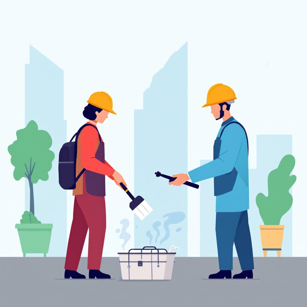 AI generated:  public employees workplace safety 
no manual workers
