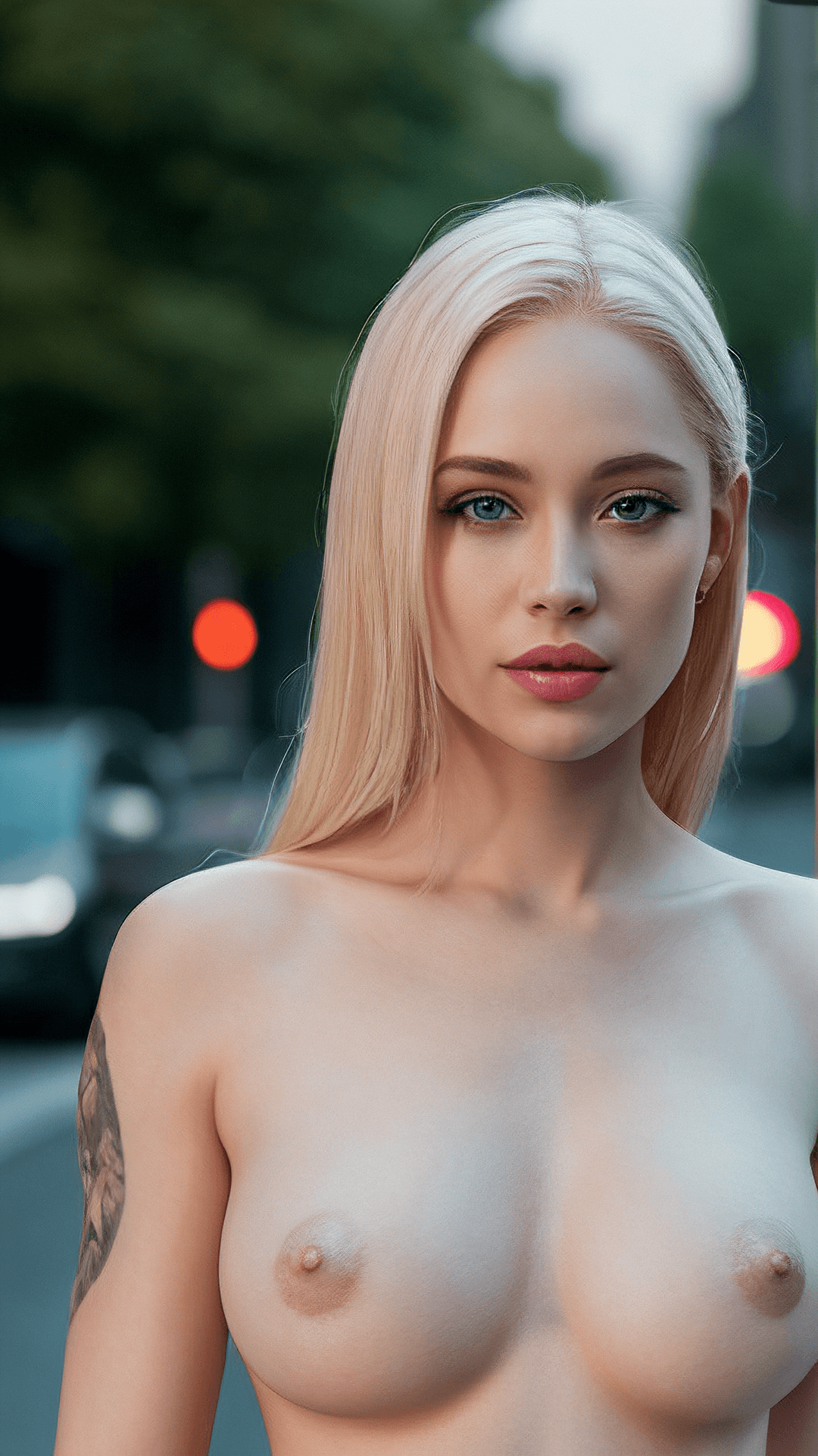 AI generated: portrait of a naked female