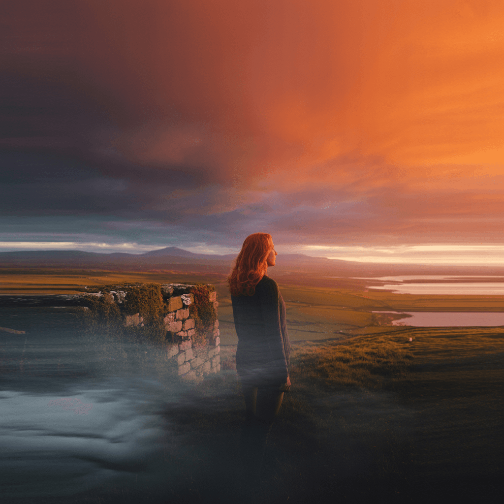 AI generated: A cinematic album cover in 16:9 aspect ratio, inspired by U2's visual aesthetic, with a vast, atmosp...